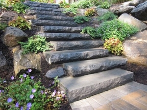 Basalt Stairs for Landscaping