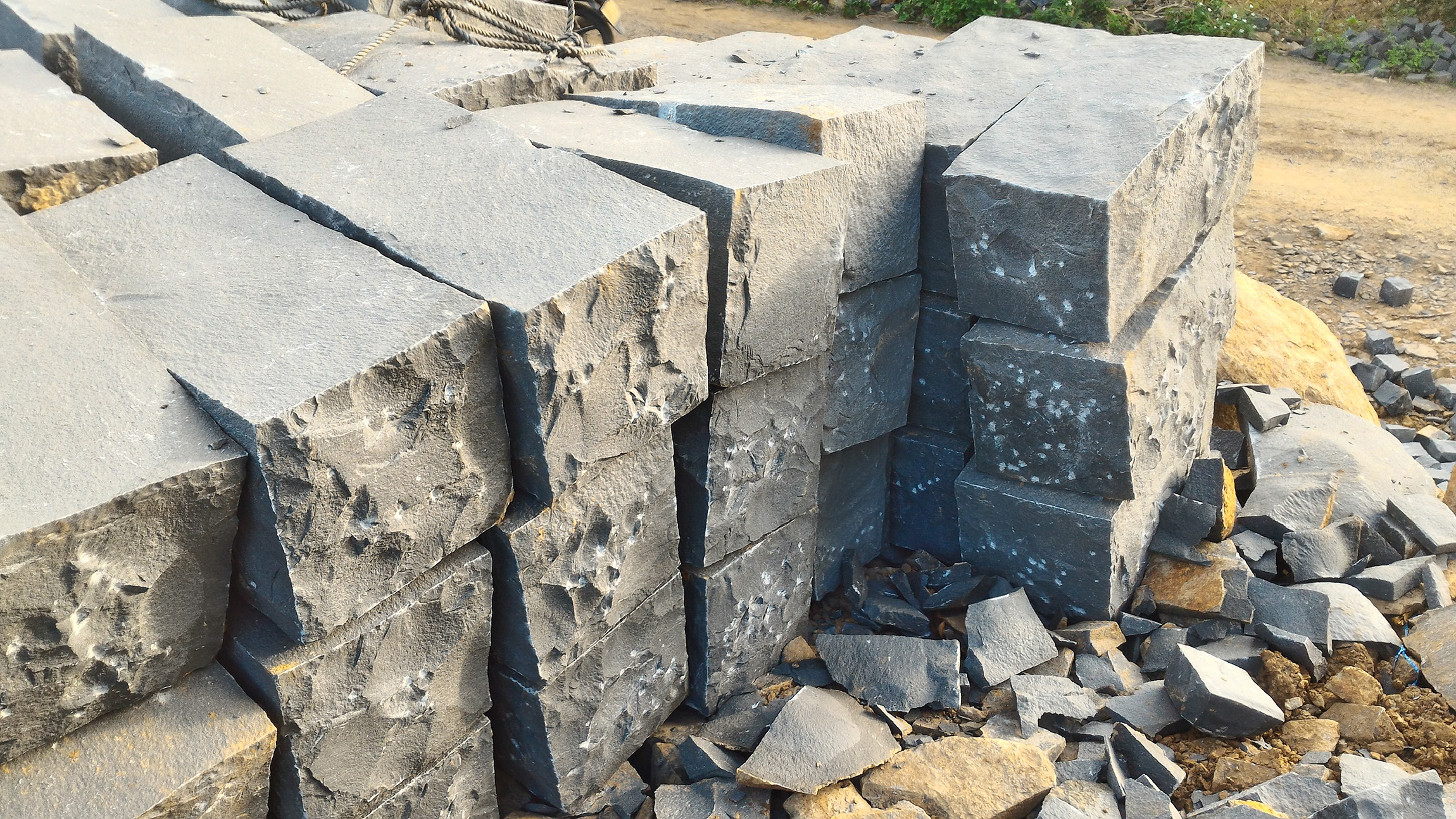 Basalt walls stone/bricks